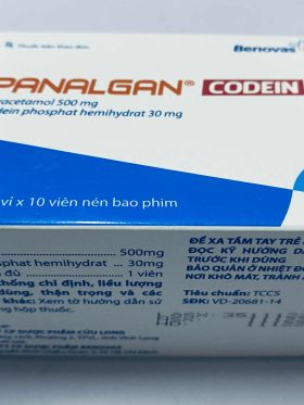 Panalgan Codeine 30mg for pain relief 1 box = 100 tablets